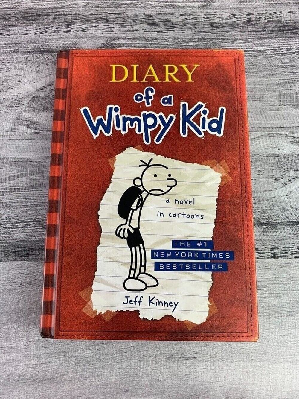"Diary Of A Wimpy Kid" Hardcover By Jeff Kinney